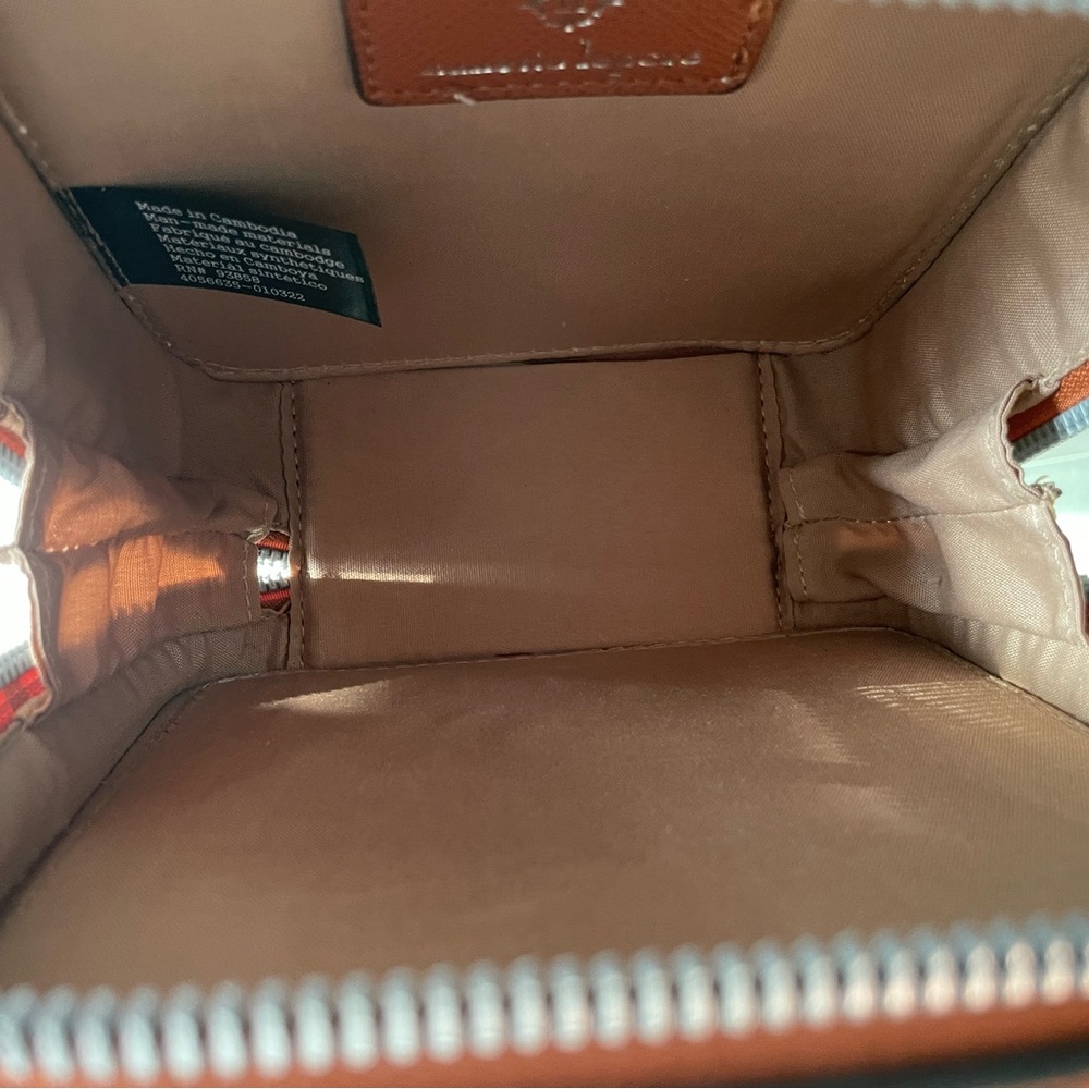 Nanette Lepore Embossed Orange Handbag - Picture 9 of 12